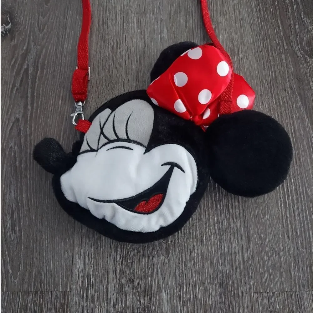 Disney Parks Minnie Mouse Convertible Crossbody Wristlet Purse